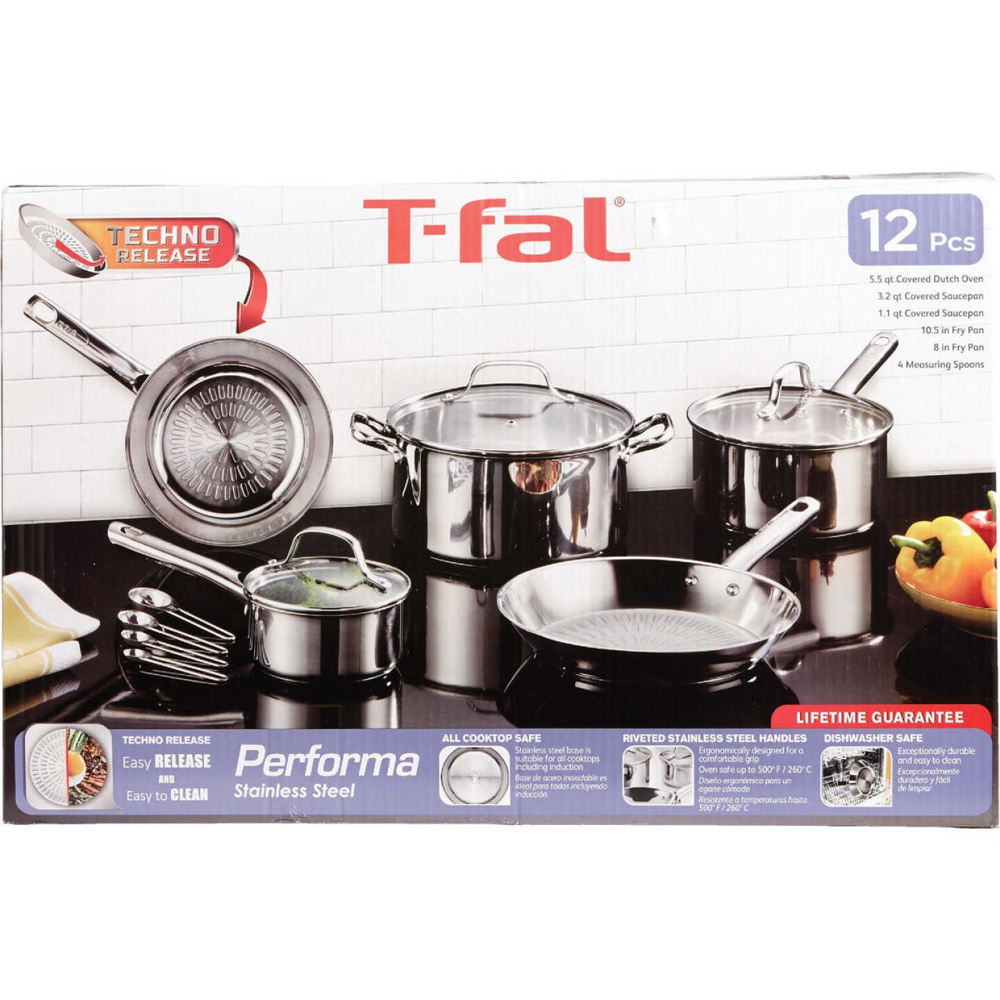 T Fal Comfort Fry Pan Set - 2 pans